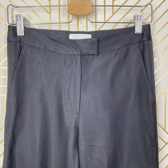 3.1‎ Phillip Lim Tuxedo Pants Straight Leg Inset Side Stripe Black Size US 00 - Picture 2 of 12